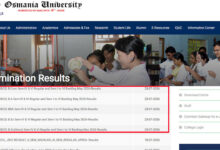 Osmania University declares UG CBCS May 2026 results for regular and backlog examinations; download here